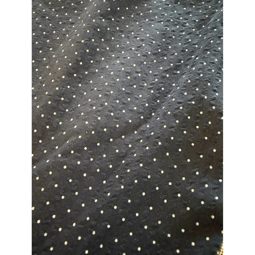 J.Crew Seersucker Shirt Mens Small Blue Polka Dot Slim Fit